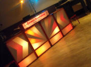 the front of a show being set up